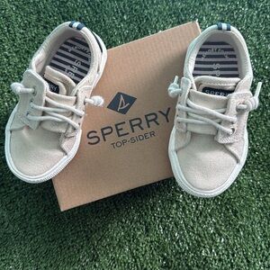 Sperry Kids Canvas Sneakers Pier Wave JR/C Sparkly Top Slider